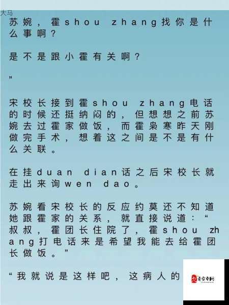 霍枭寒与苏婉：情感纠葛的深度解析